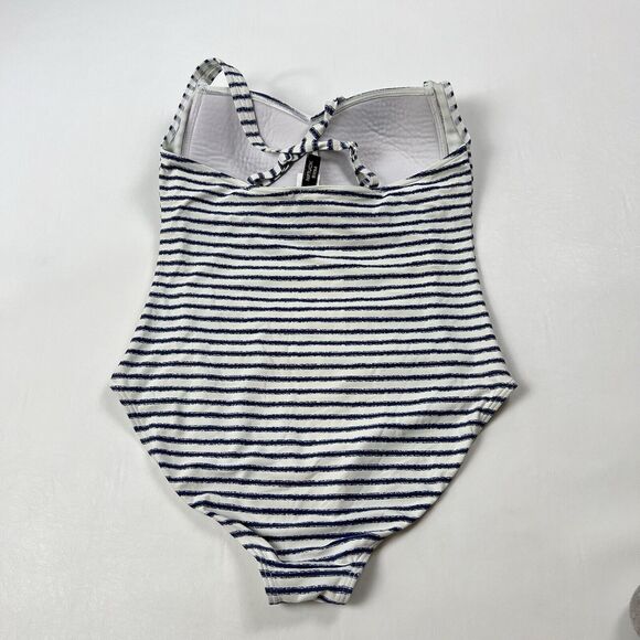 NIPTUCK One Piece Swimsuit Mutli Fit Cup Slimming Ruched Striped Women's US 8 - Picture 8 of 8